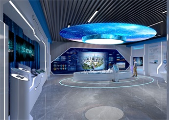 光伏科技展廳設計效果圖